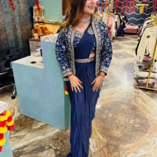 🚀 READY-TO-WEAR INDO-WESTERN DRAPE SAREE 🚀