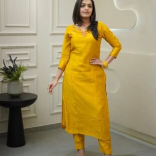 Cotton Kurta And Pant Set