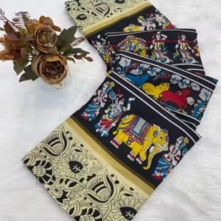 ✒️ Mull Mull Cotton Banarasi Pattu Saree – Elegance in Every Drape