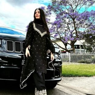 ♥️💐 Black - PRESENTING A NEW ELEGANT KURTI–PLAZZO SET 💐♥️