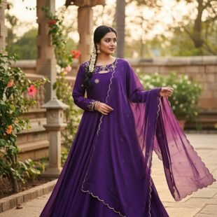 ✨✨ Presenting Our New Georgette Glimmer Gown with Mono-Chrome Dupatta ✨✨