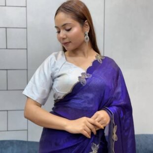 ✒️ Fendi Silk Fabric Saree – Luxurious, Lightweight & Elegantly Crafted