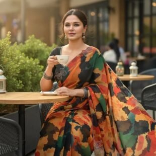 🦋MULTI COLOUR BUTTERFLY SAREE🦋