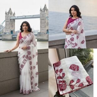 ✨ Party Wear Fendy Chiffon Saree ✨